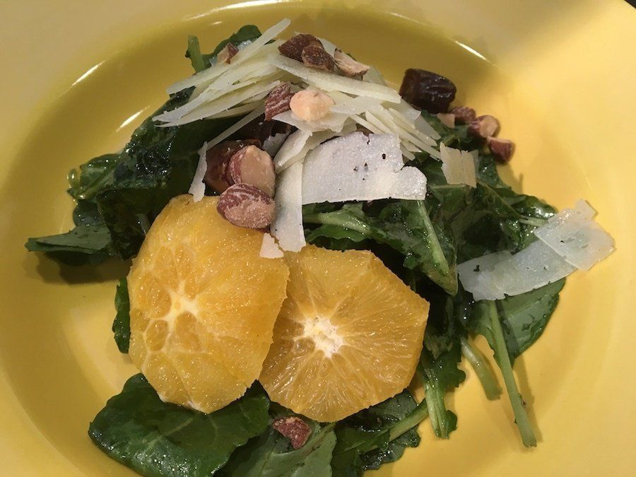 Arugula Salad with Dates and Almonds
